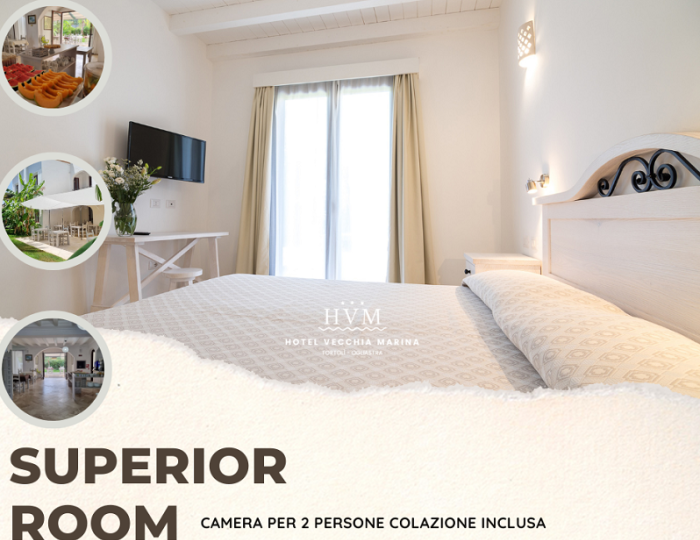 7 night offer for 2 people in a Superior room in Tortolì